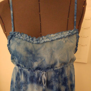**Lowest Price**  Tie-dye ruffled chemise